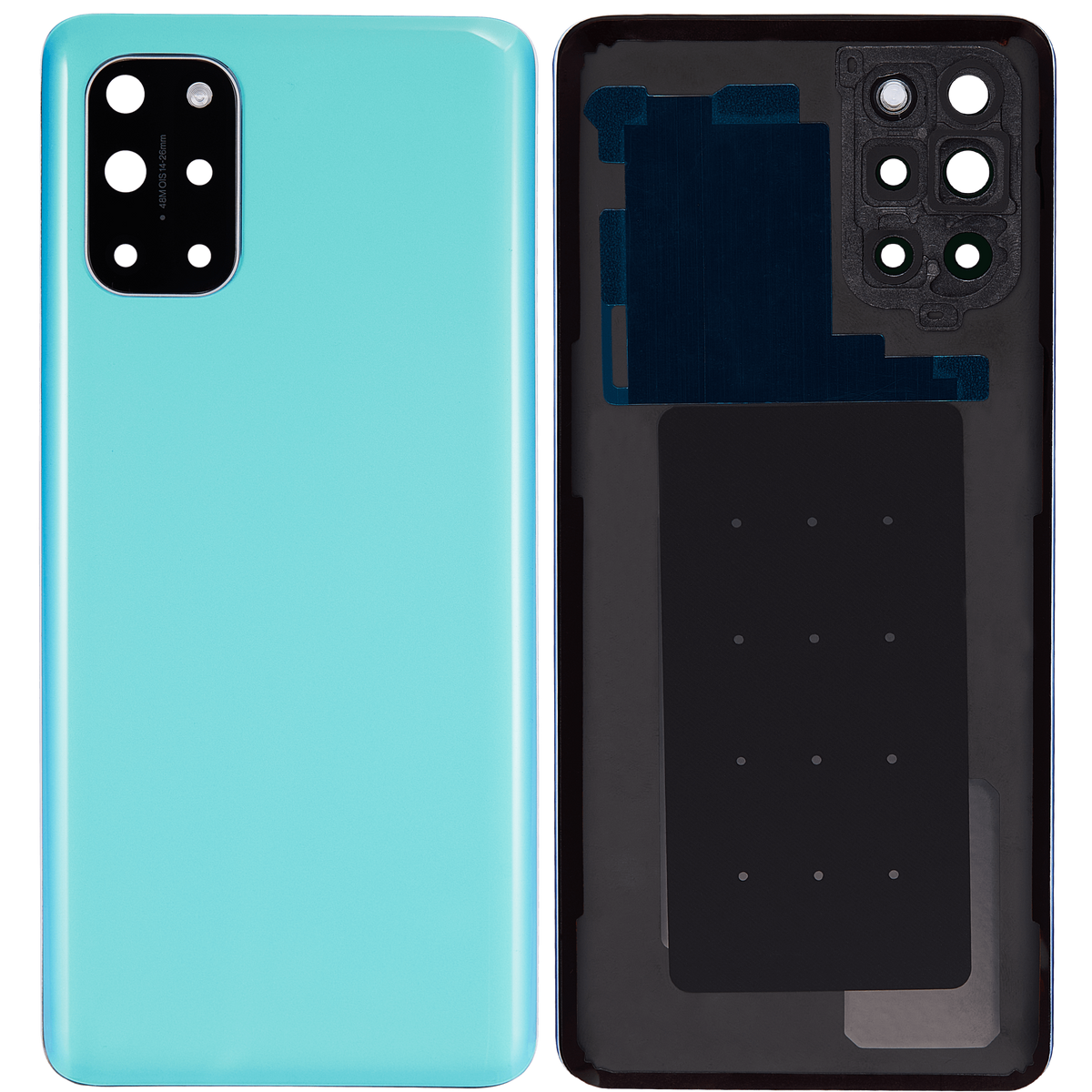 Back cover Glass With Camera Lens Compatible For OnePlus 8T Replacement (Vemake) (Aquamarine Green)