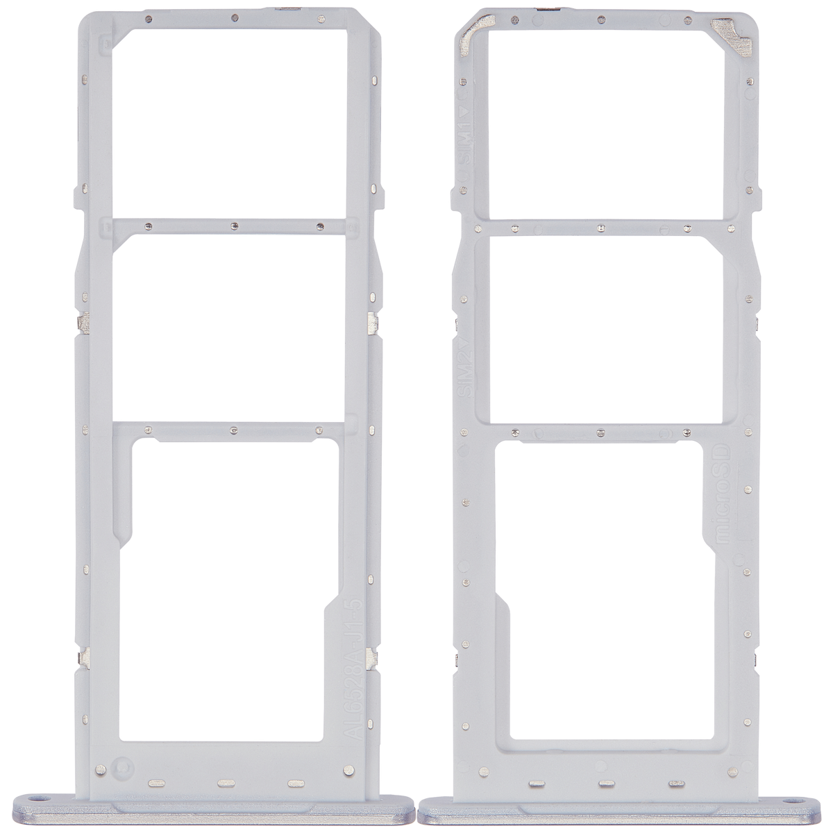 Dual Sim Card Tray Compatible For Samsung Galaxy A14 (A145F) (Silver)