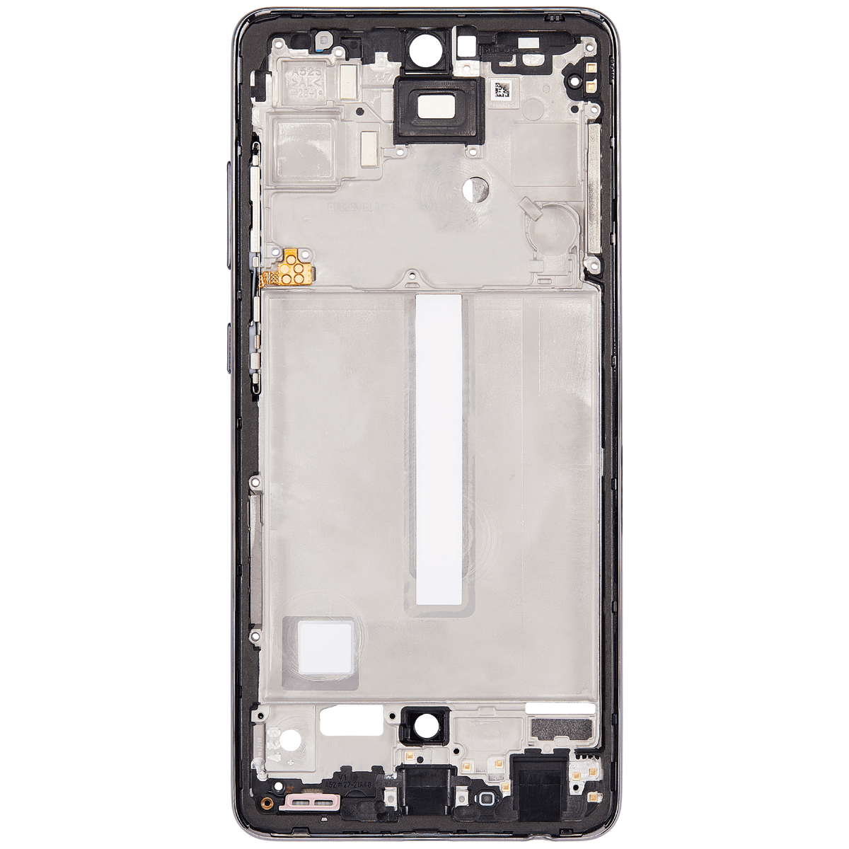 Replacement Mid-Frame Housing Compatible For Samsung Galaxy A52 4G (A525 / 2021) / A52 5G (A526 / 2021) / A52S 5G (A528 / 2021) (Awesome Black)