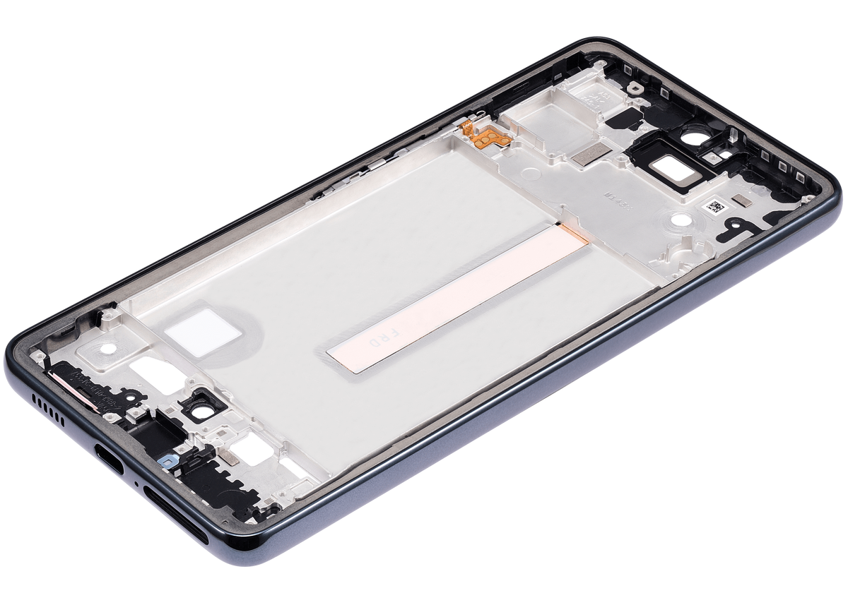 Replacement Mid-Frame Housing Compatible For Samsung Galaxy A53 5G (A536 / 2022) (Black)