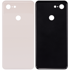 Back cover Glass Compatible For Google Pixel 3 Replacement by Macfactory.in (Pink)