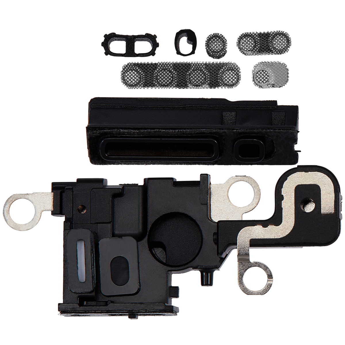 Loudspeaker / Mic Mesh Compatible For iPhone 15 (Black)