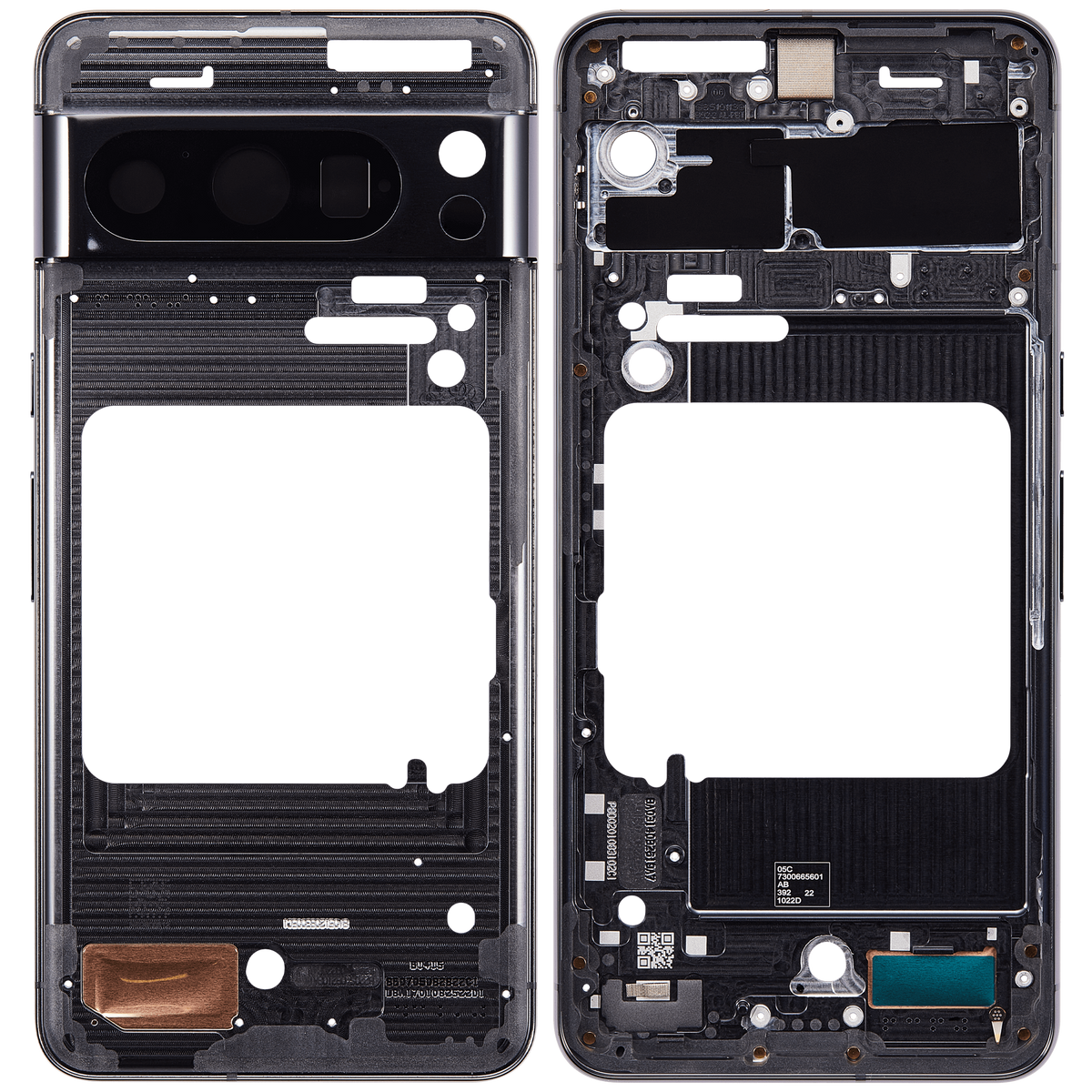 Mid-Frame Housing Compatible For Google Pixel 8 Pro Replacement (Obsidian)