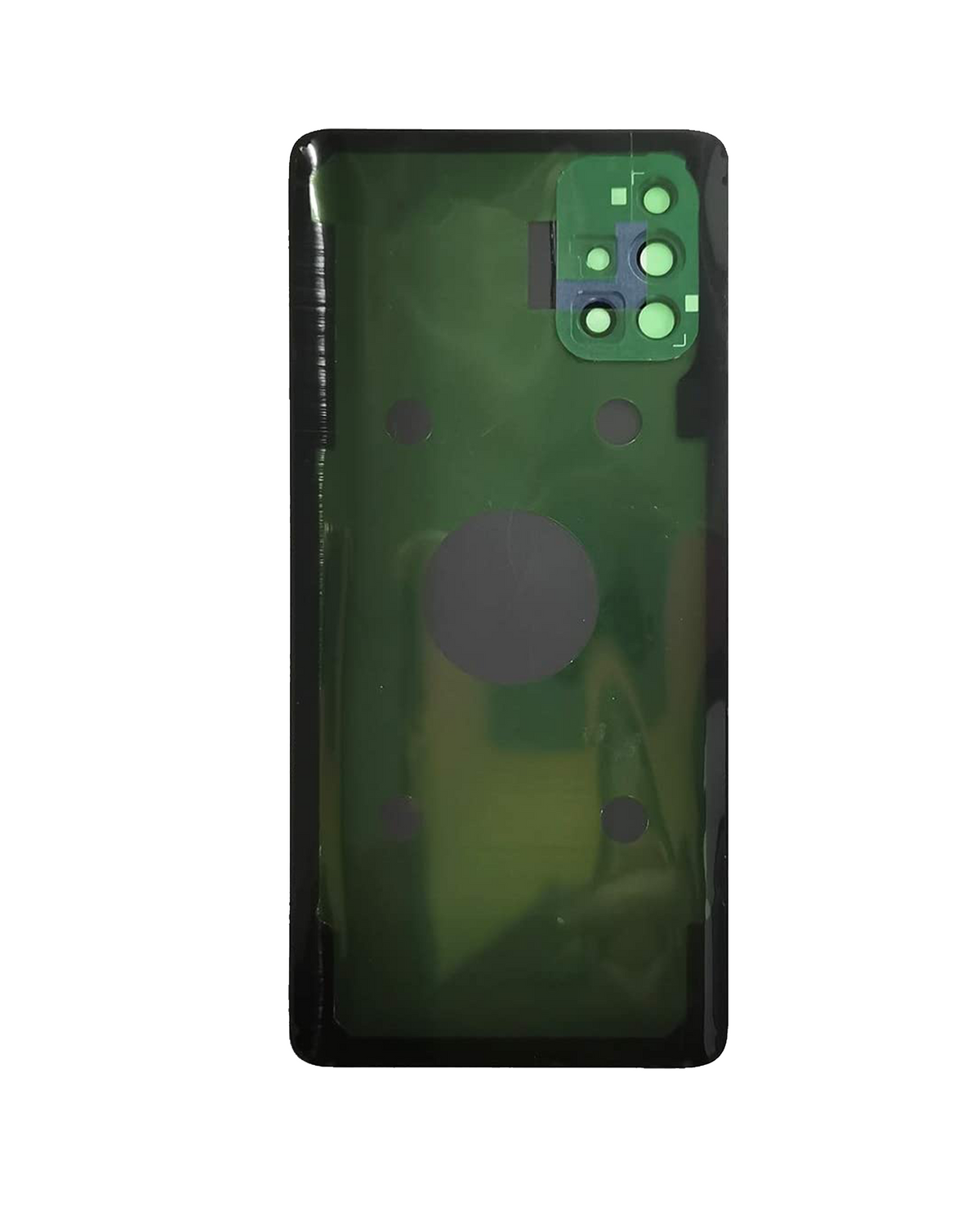 Back Cover Glass With Camera Lens Compatible Samsung Galaxy A71 5G Replacement (A716V / 2020) (Service Pack) (Prism Cube Black)