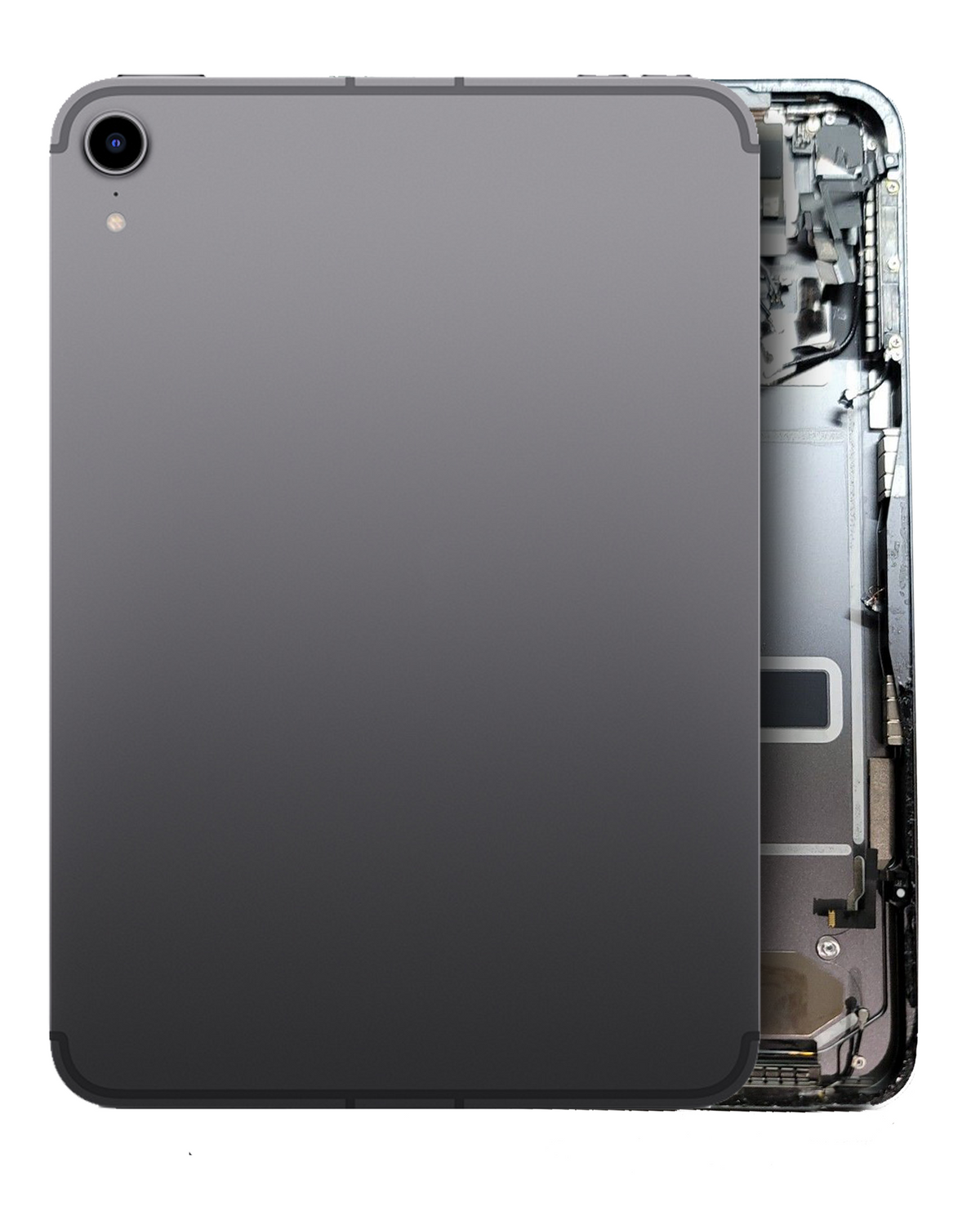 Back Housing W/ Small Components Pre-Installed Compatible For iPad Mini 6 (WIFI cellular) (Used OEM Pull: Grade A) (Space Gray)