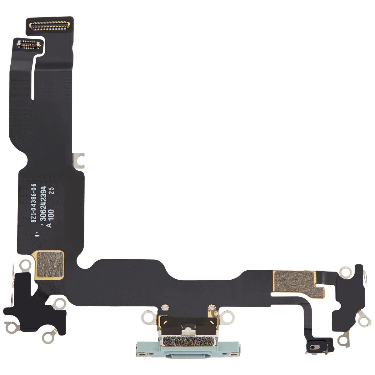 Charging Port Flex Cable Compatible For iPhone 15 Plus (Premium) (Green)