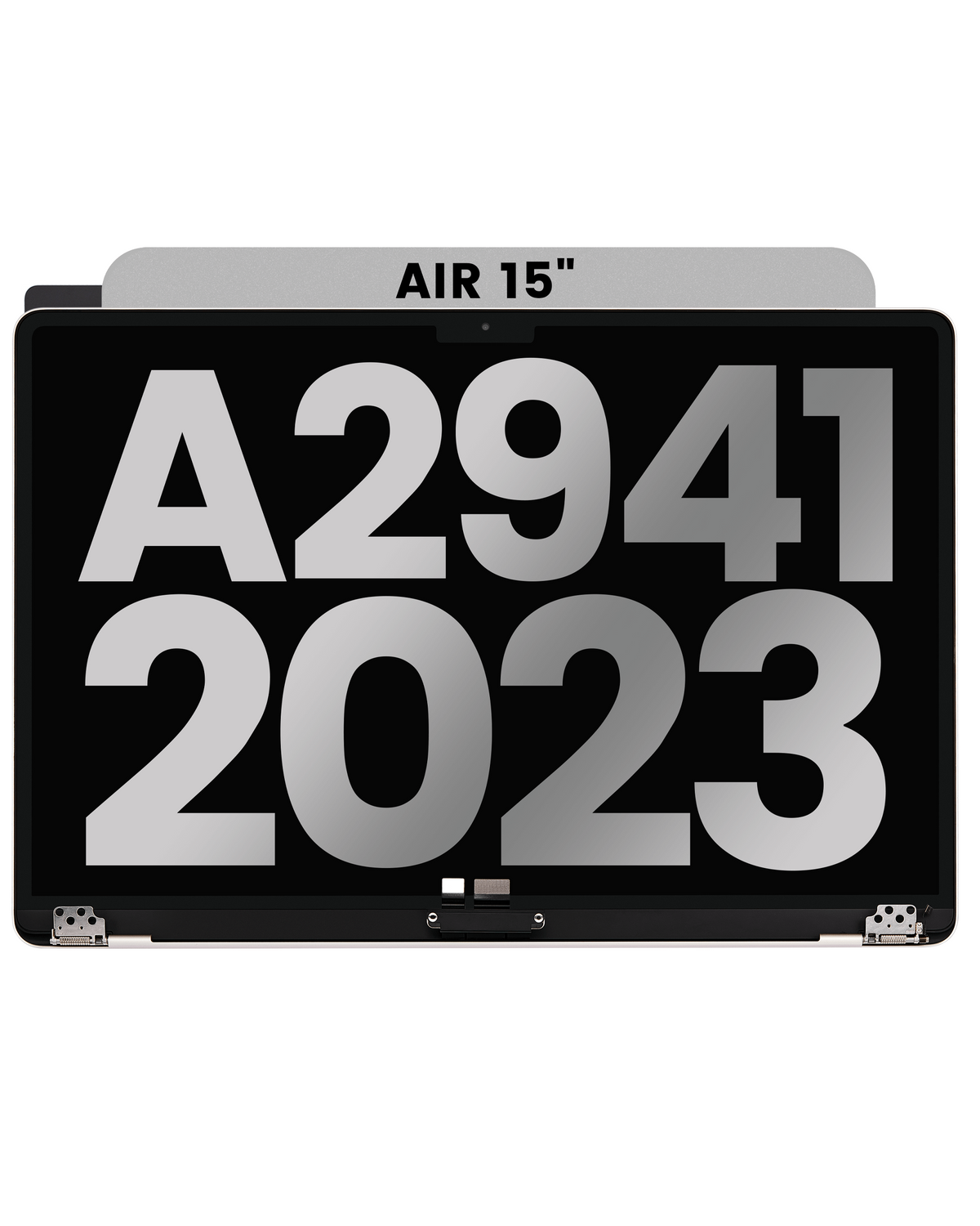 Complete LCD Display Assembly Compatible with MacBook Air 15" (A2941, Mid 2023) – Grade A, Midnight