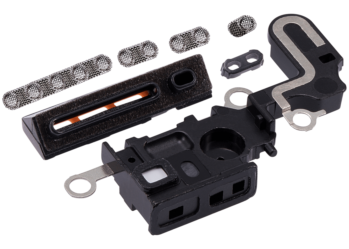 Loudspeaker / Mic Mesh Compatible For iPhone 15 Plus (Black)