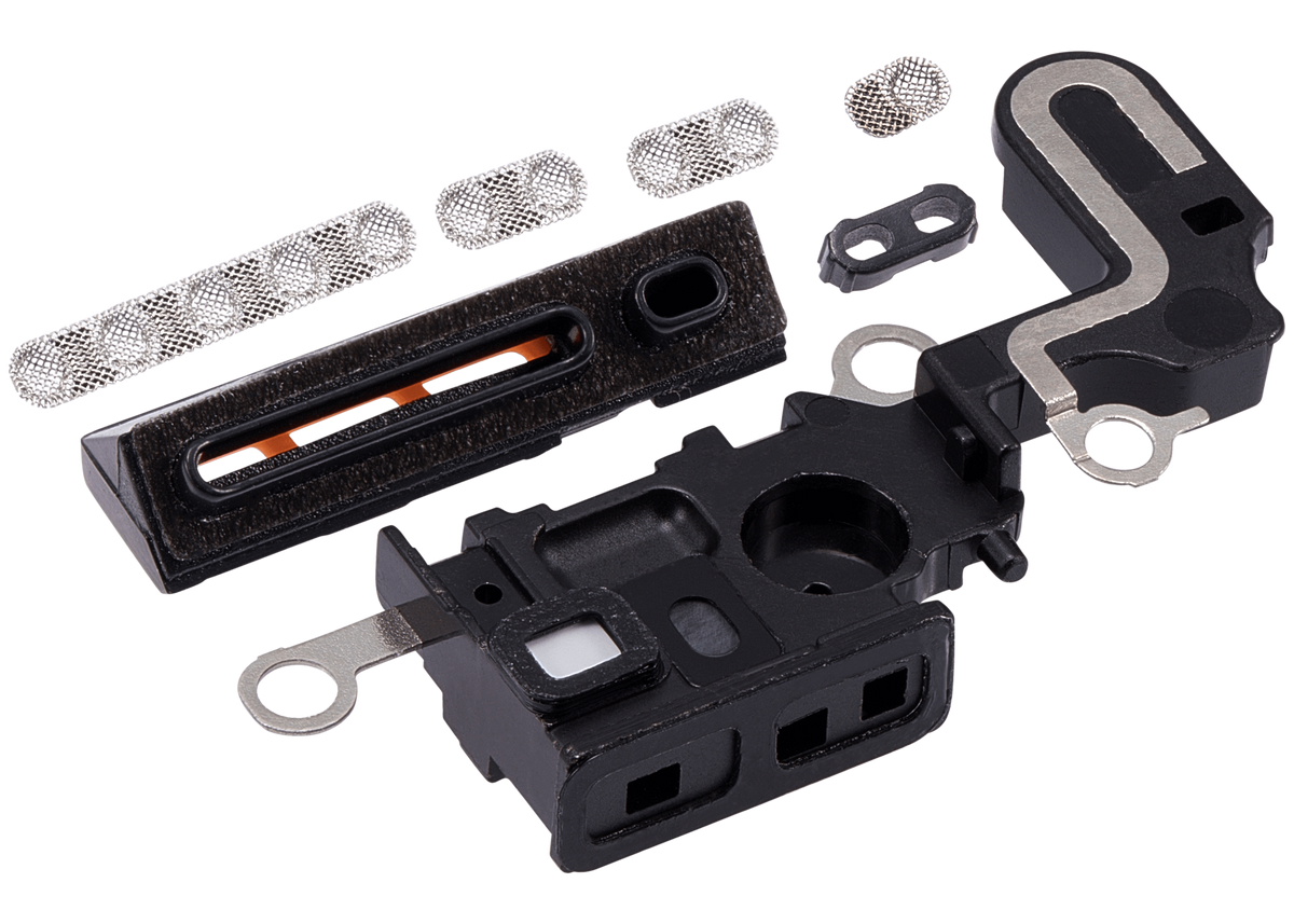 Loudspeaker / Mic Mesh Compatible For iPhone 15 Plus (White)