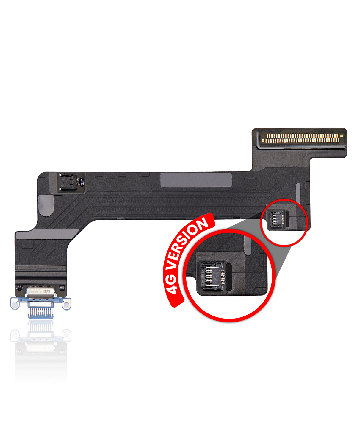 Charging Port Flex Cable Compatible For iPad 10 (2022) (Cellular) (Premium) (Blue)