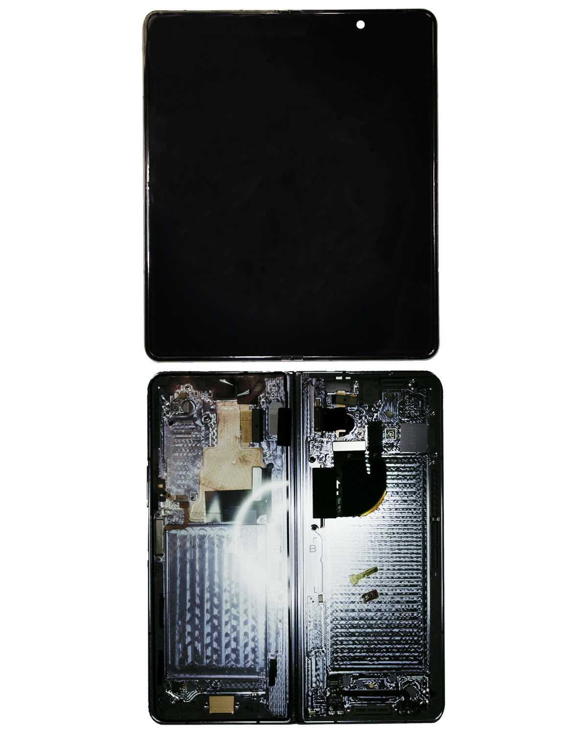 Replacement Inner OLED Assembly With Frame Compatible For Samsung Galaxy Z Fold 5 5G (US & International) (Service Pack) (Phantom Black)