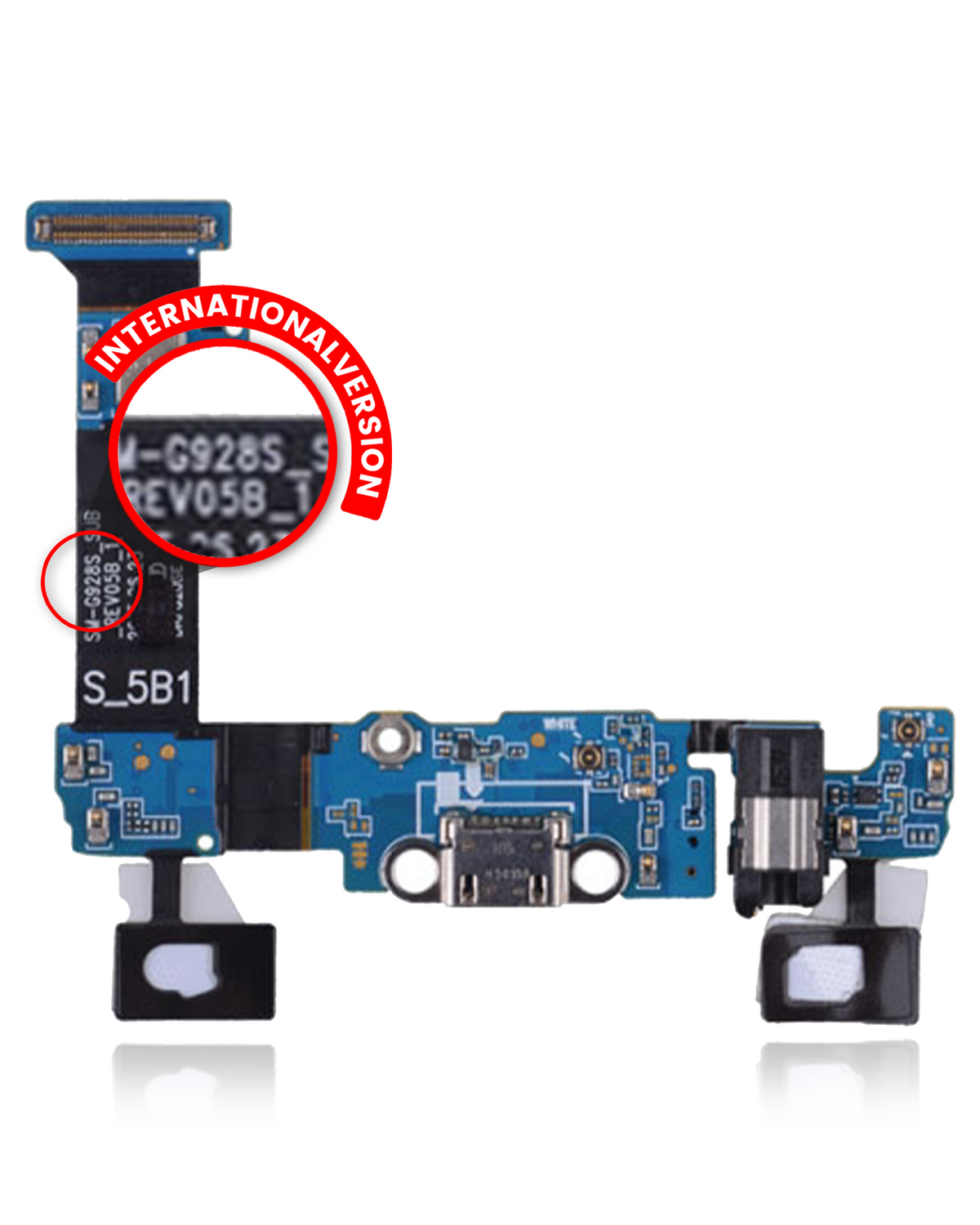Charging Port Flex Cable Replacement Compatible For Samsung Galaxy S6 Edge Plus (G928S / K / L) (International Version)
