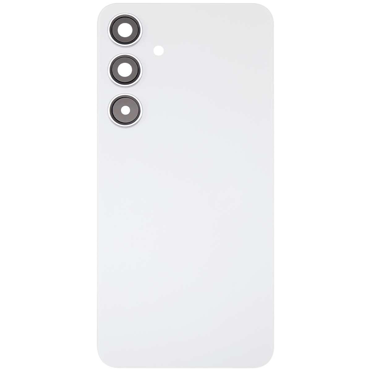 Replacement Back Cover Glass With Camera Lens Compatible For Samsung Galaxy S24 Plus 5G (No Logo) (Aftermarket Plus) (Marble Gray)