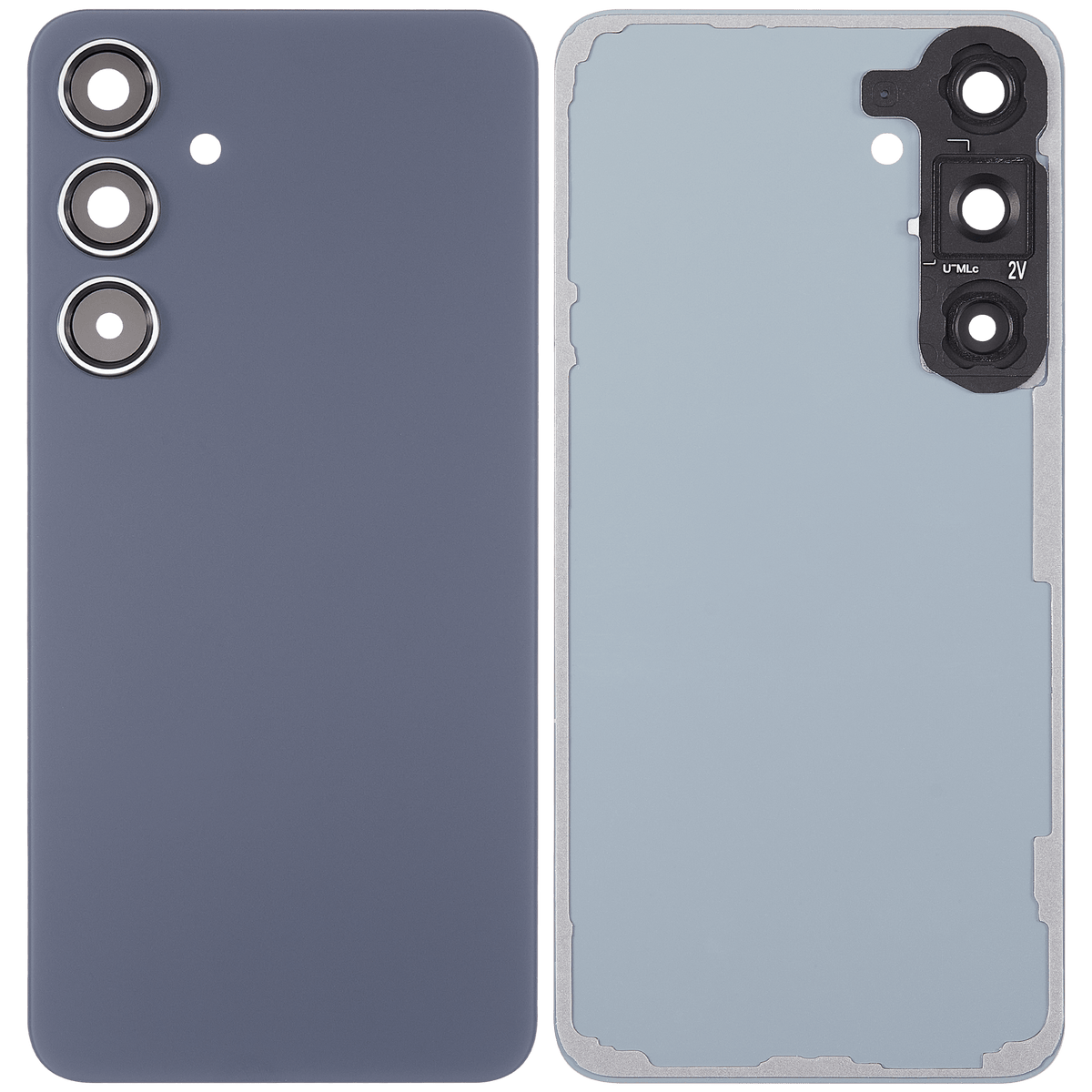 Replacement Back Cover Glass With Camera Lens Compatible For Samsung Galaxy S24 Plus 5G (No Logo) (Aftermarket Plus) (Cobalt Violet)