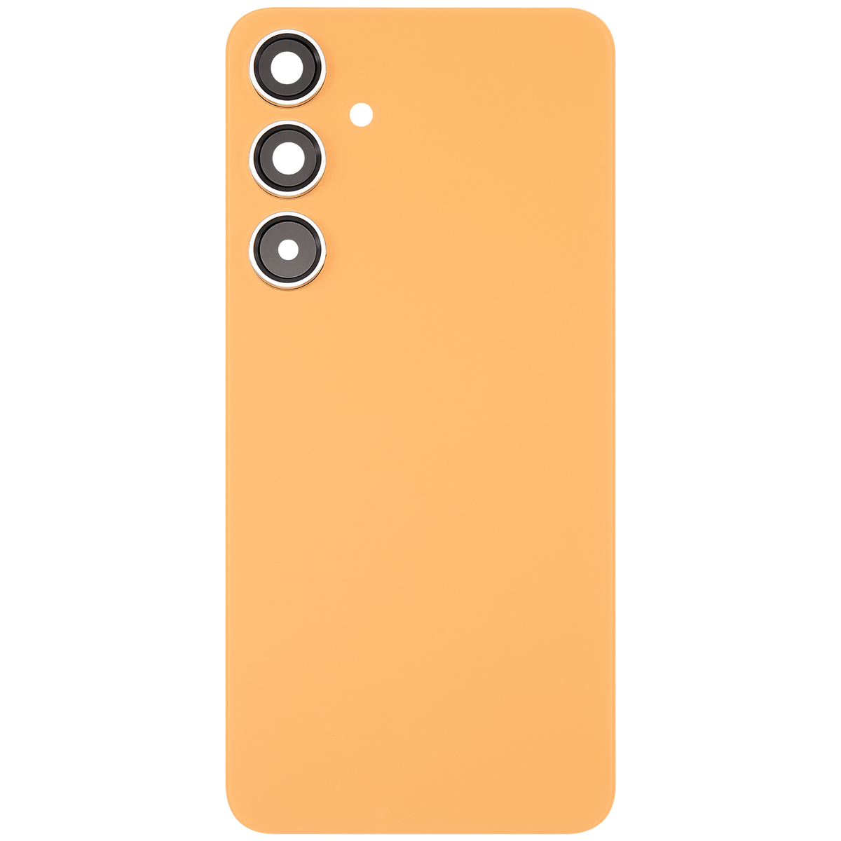 Replacement Back Cover Glass With Camera Lens Compatible For Samsung Galaxy S24 Plus 5G (No Logo) (Aftermarket Plus) (Sandstone Orange)