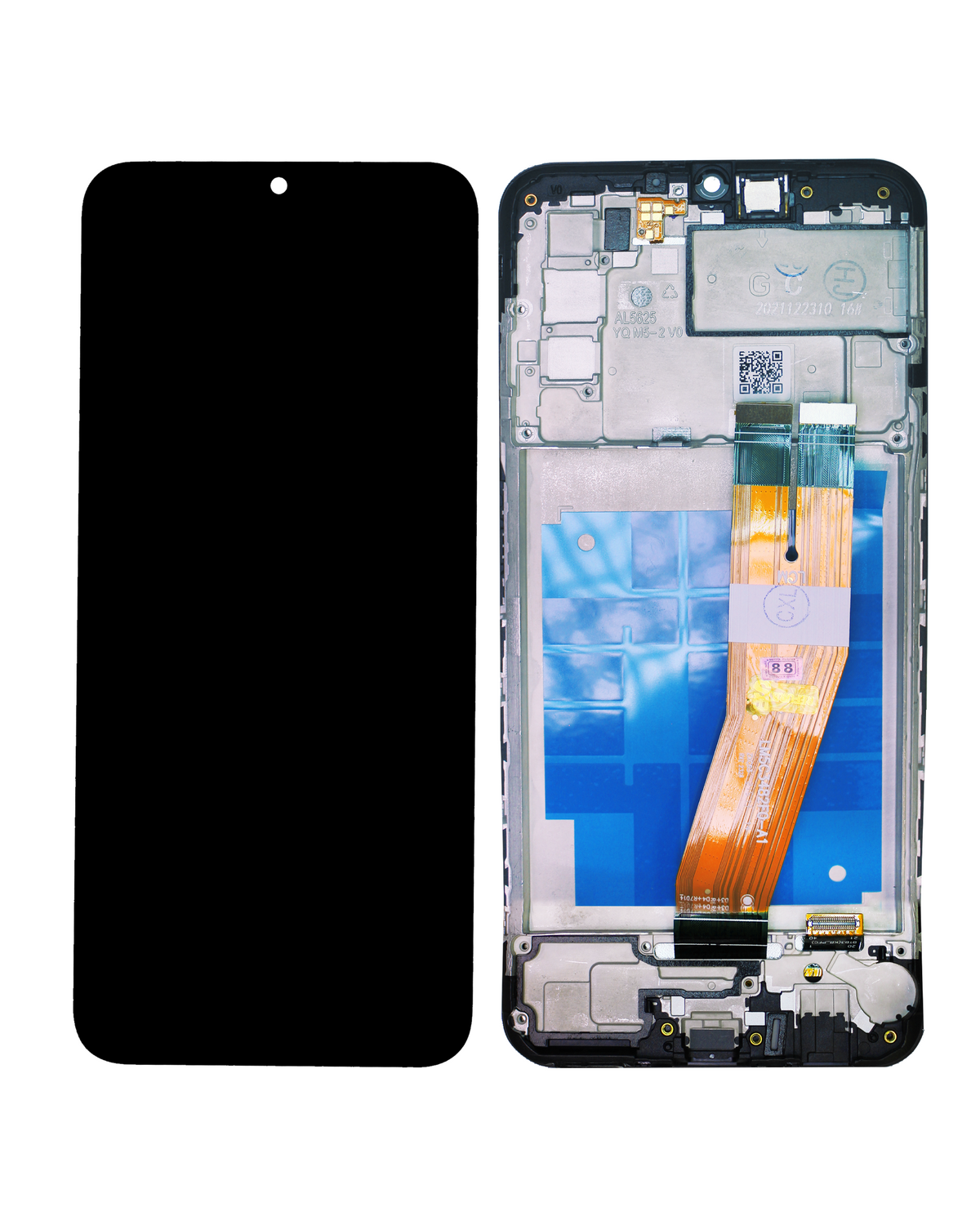 LCD Assembly With Frame Compatible For Samsung Galaxy A03s (A037F / 2021) (Dual Sim) (Micro USB Frame) (Refurbished) (All Color)