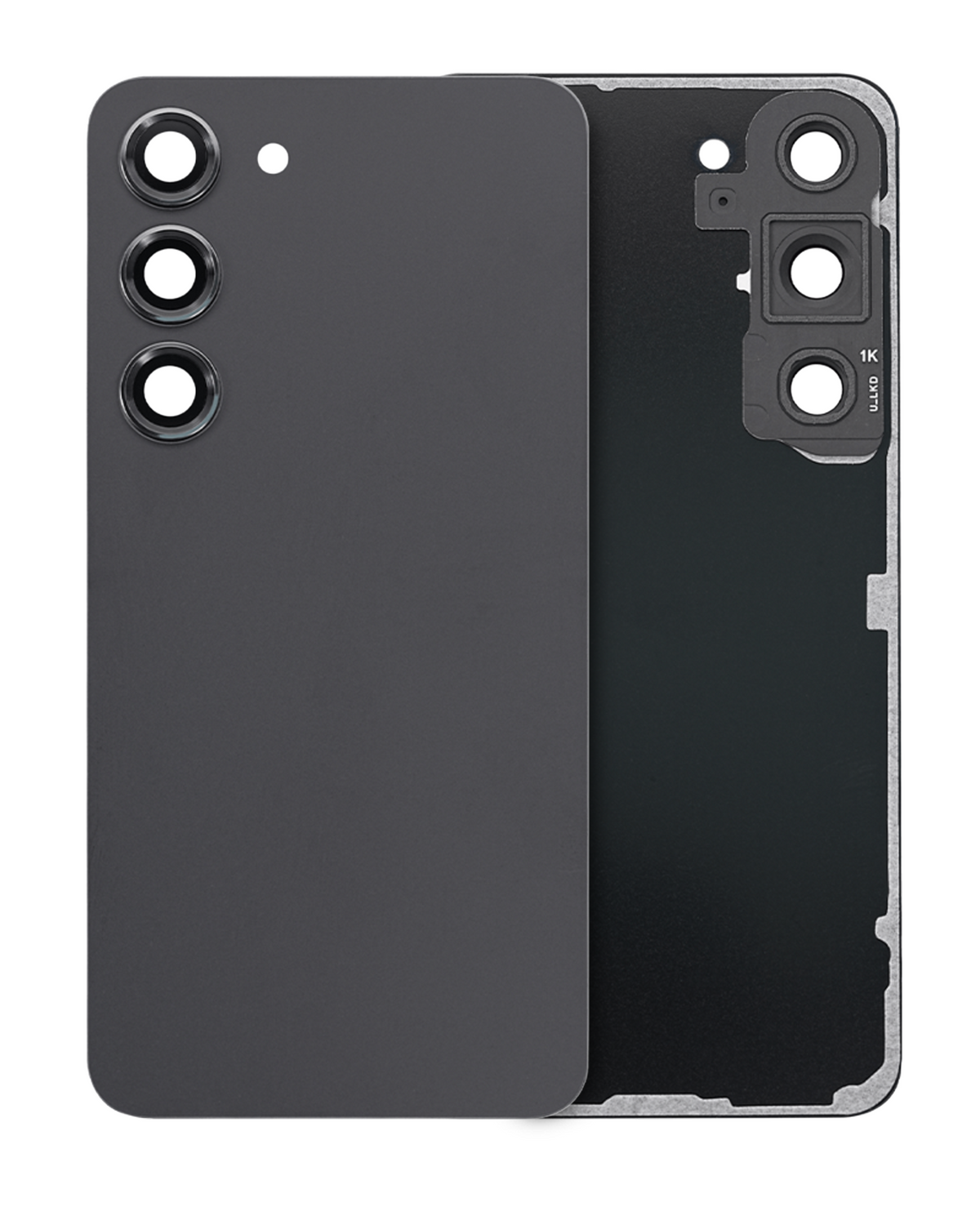 Replacement Back Cover Glass With Camera Lens Compatible For Samsung Galaxy S23 (Service Pack) (Graphite)