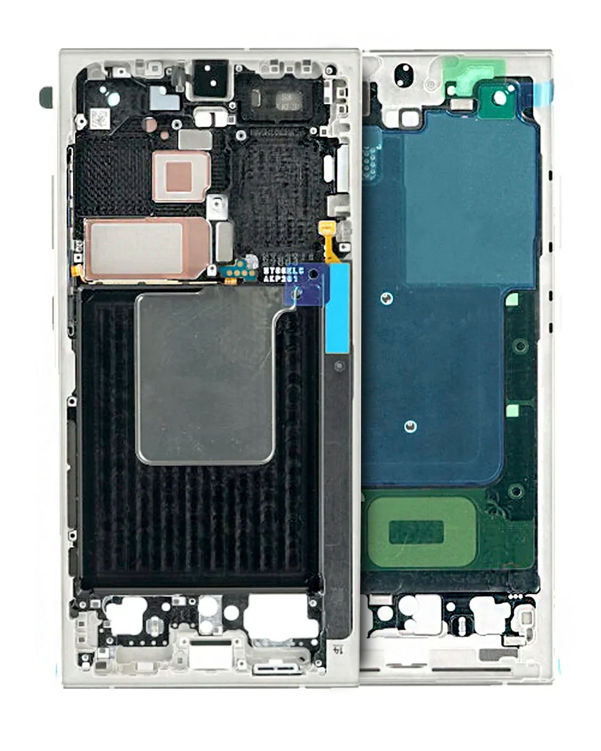 Replacement Mid-Frame Housing Compatible For Samsung Galaxy S24 Ultra 5G (International Version) (Service Pack) (Titanium Grey)