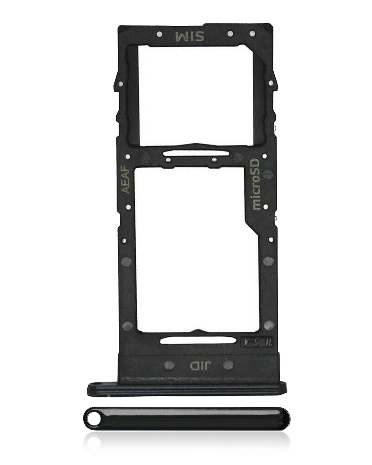 Replacement Single Sim Card Tray Compatible For Samsung Galaxy A51 5G (A516 / 2020) (Prism Cube Black)