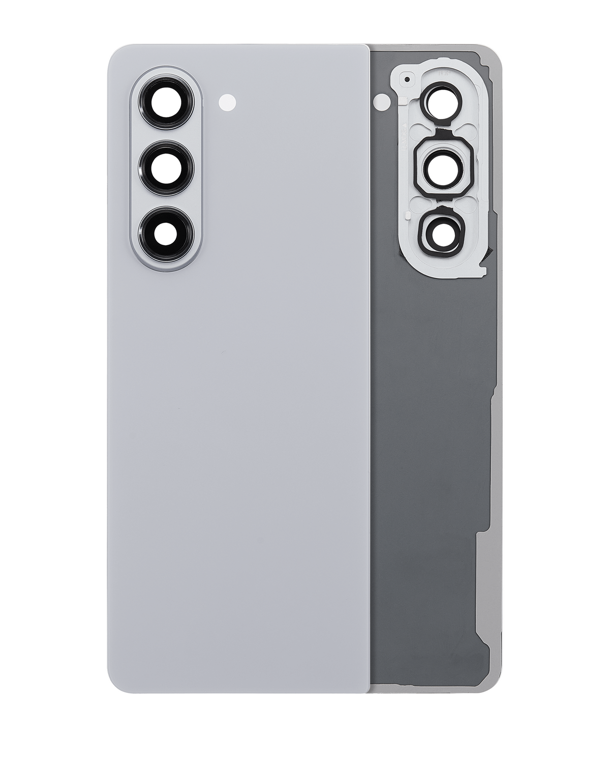 Replacement Back Cover Glass With Camera Lens Compatible For Samsung Galaxy Z Fold 5 (Service Pack) (Gray)