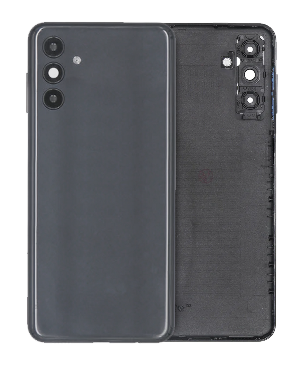 Back Cover Glass With Camera Lens Compatible For Samsung Galaxy A04s (A047 / 2022) (Service Pack) (Black)