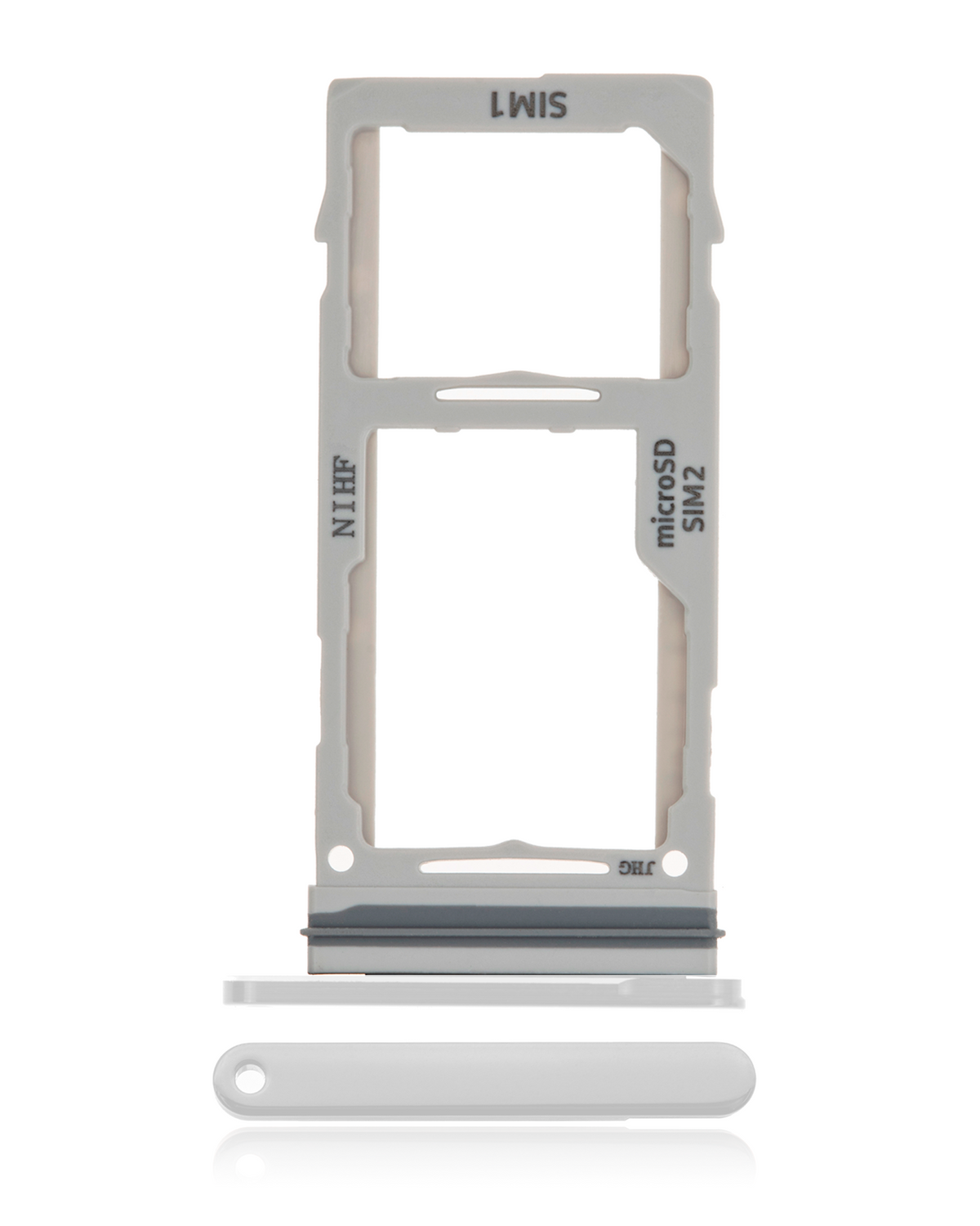 Dual Sim Card Tray Compatible For Samsung Galaxy Note 20 Ultra 5G Replacement (Mystic White)