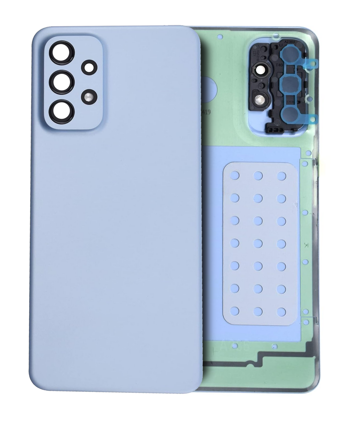 Back Cover Glass With Camera Lens Compatible For Samsung Galaxy A23 5G (A236 / 2022) (Service Pack) (Blue)