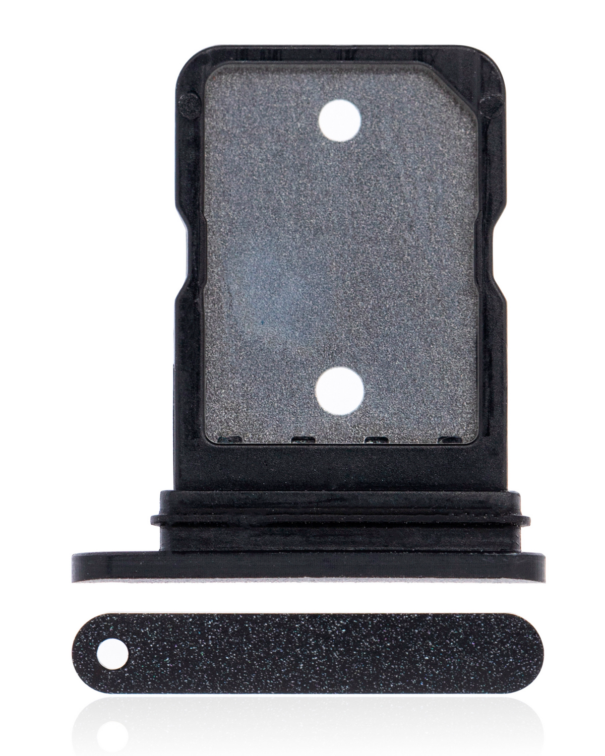 Single Sim Card Tray Compatible For Google Pixel 5 Replacement (Genuine OEM) (Just Black)