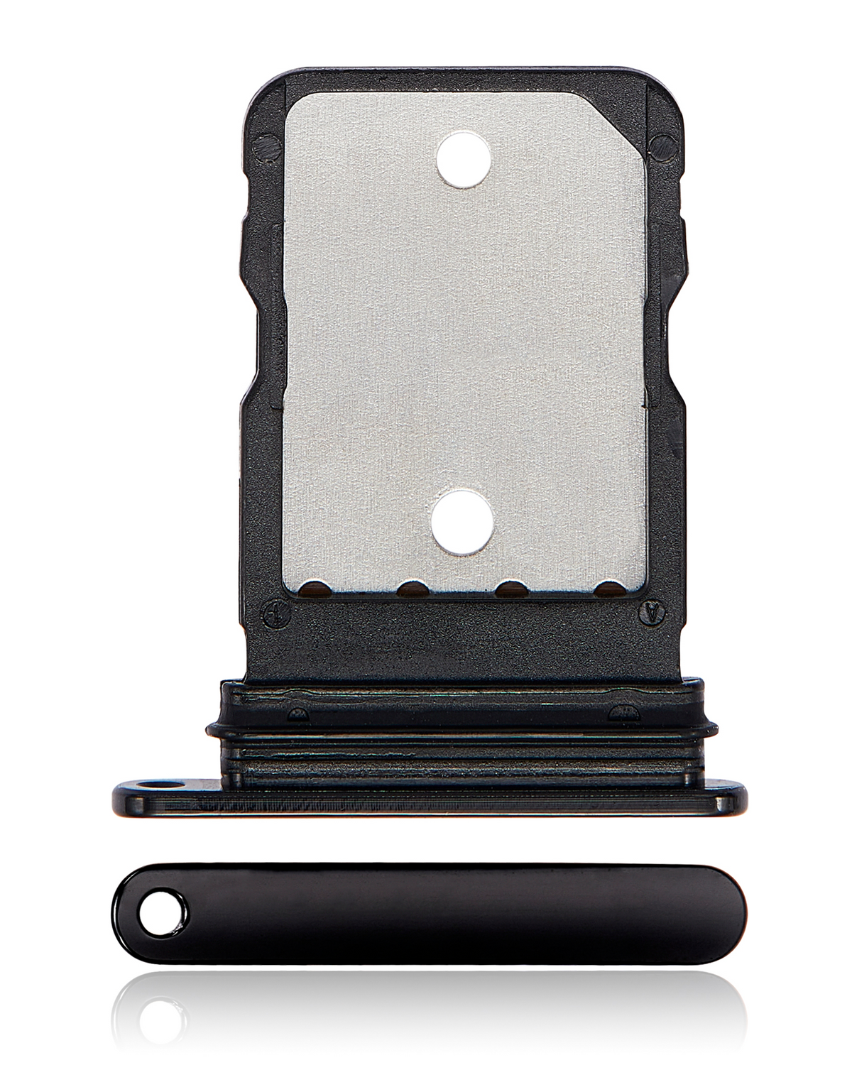 Single Sim Card Tray Compatible For Google Pixel 6 Pro Replacement (Stormy Black)