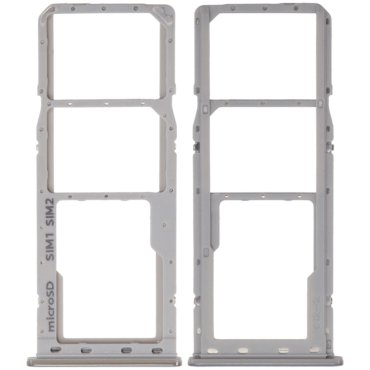 Dual Sim Card Tray Compatible For Samsung Galaxy A20 (A205 / 2019) / A30 (A305 / 2019) / A50 (A505 / 2019) (Silver)