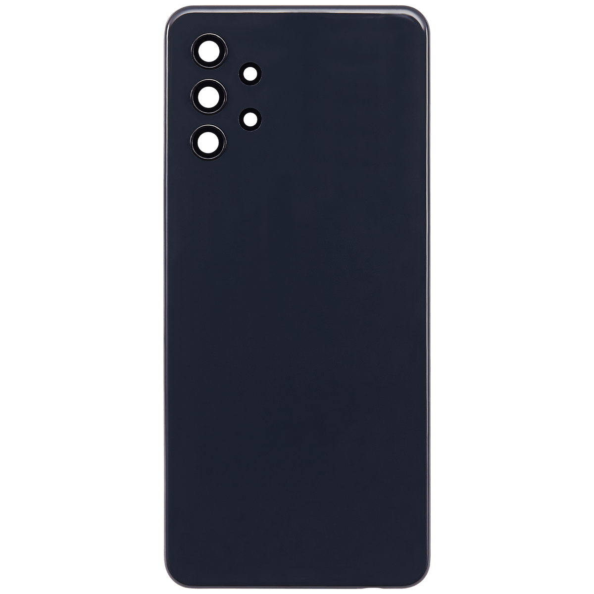 Back Cover Glass With Camera Lens Compatible For Samsung Galaxy A32 5G (A326 / 2021) (Vemake) (Awesome Black)