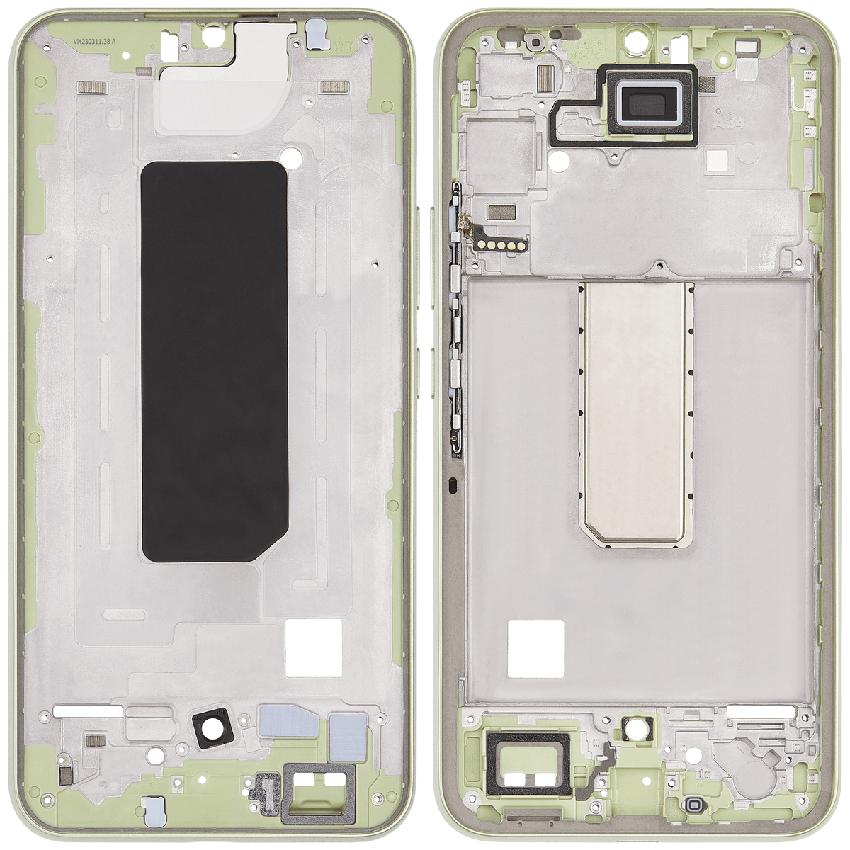 Mid-Frame Housing Compatible For Samsung Galaxy A34 (A346 / 2023) (Lime)