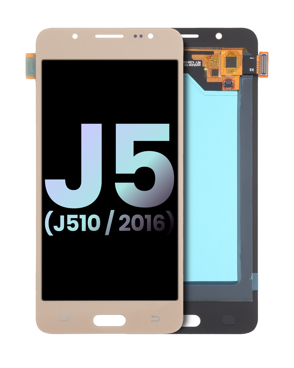 LCD Assembly Without Frame Compatible For Samsung Galaxy J5 Duos (J510 / 2016) (Service Pack) (Gold)