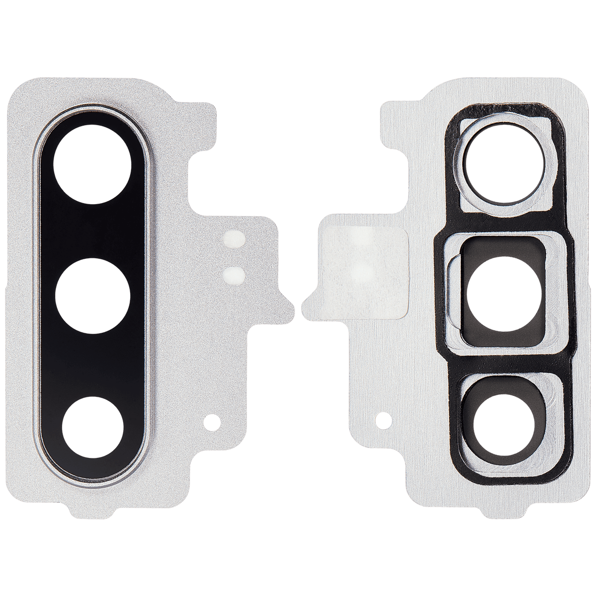 Replacement Back Camera Lens With Bracket / Bezel Compatible For Samsung Galaxy Note 10 (Aura Glow / Silver)