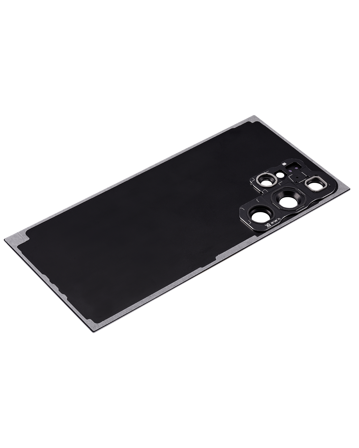 Replacement Back Cover Glass With Camera Lens Compatible For Samsung Galaxy S24 Ultra 5G By MacFactory(No Logo) (Aftermarket Plus) (Titanium Black)