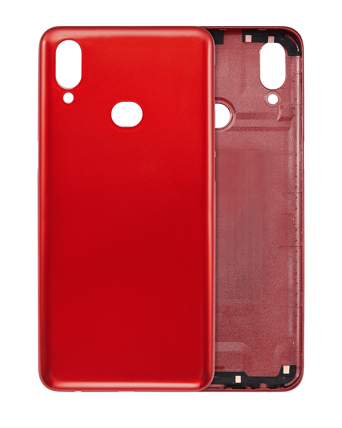 Back Cover Glass Compatible For Samsung Galaxy A10S (A107 / 2019) (Vemake) (Red)