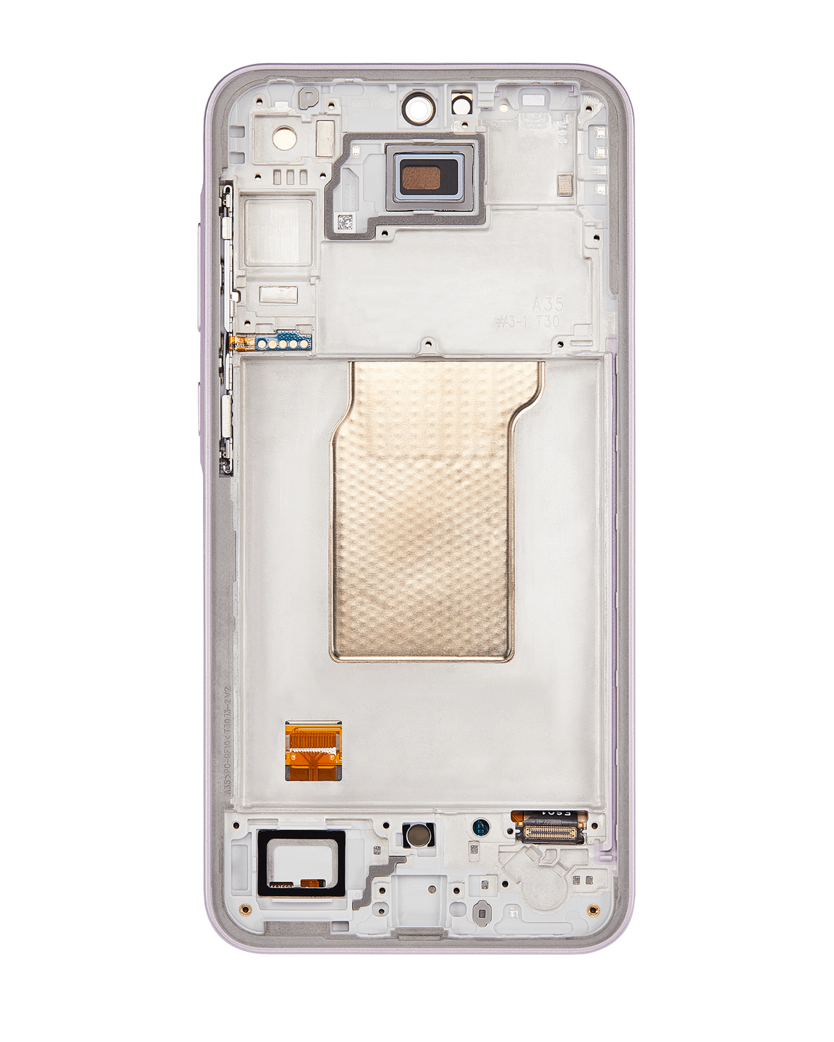 OLED Assembly With Frame Compatible For Samsung Galaxy A35 5G (A356 / 2024) (Refurbished) (Lilac)