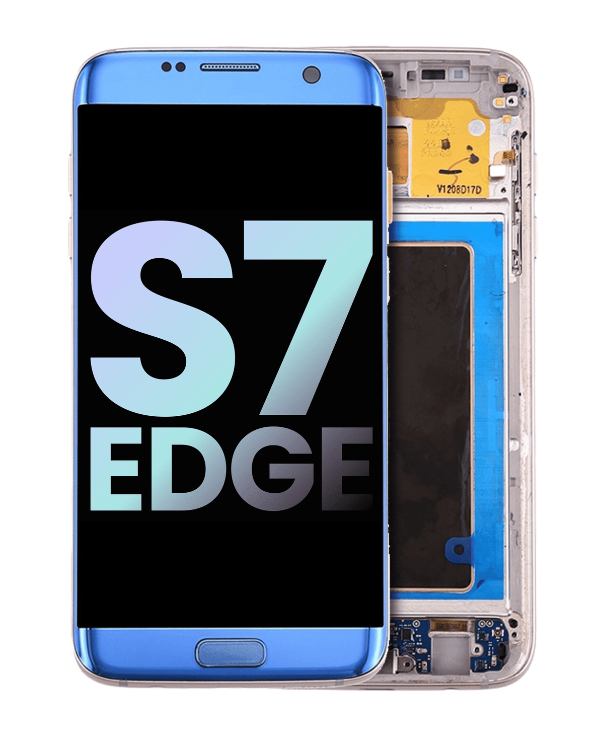 Replacement OLED Assembly With Frame Compatible For Samsung Galaxy S7 Edge G935A (US Version) (Service Pack) (Coral Blue)