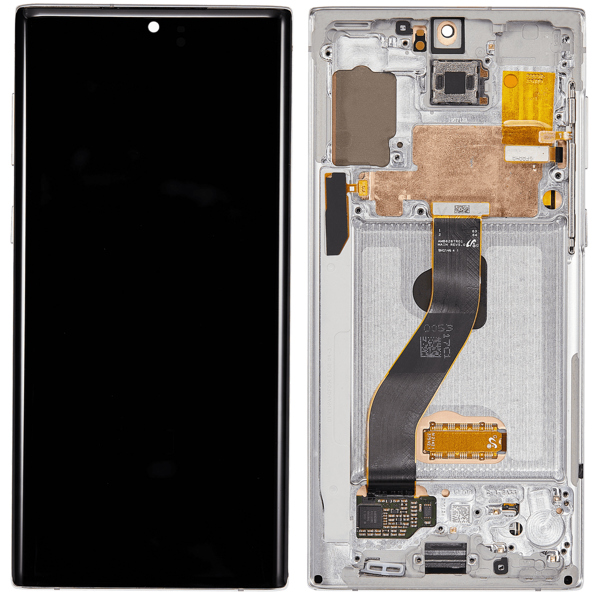 Replacement OLED Assembly With Frame Compatible For Samsung Galaxy Note 10 (Refurbished) (Aura White)