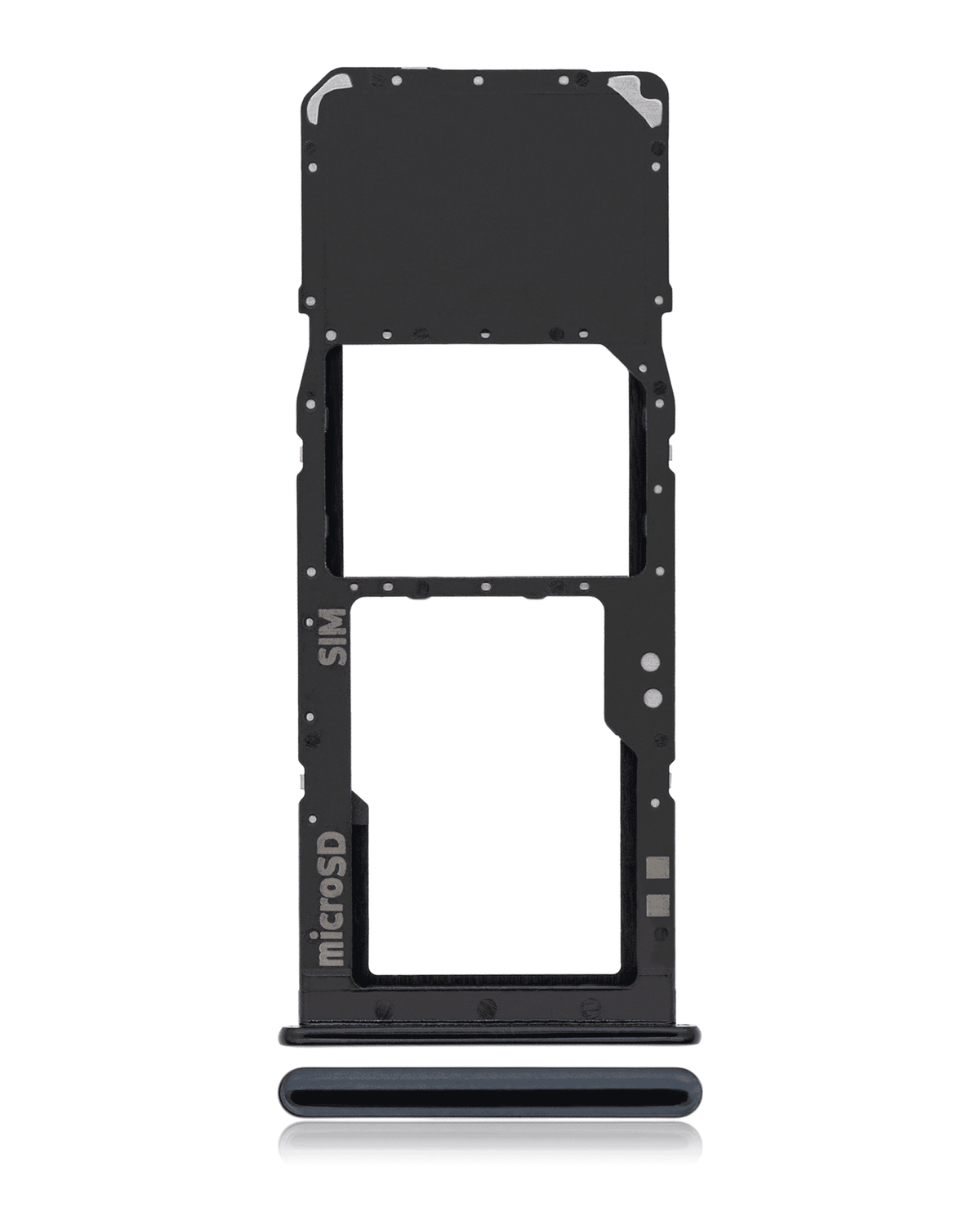 Single Sim Card Tray Compatible For Samsung Galaxy A30S (A307 / 2019) (Black)