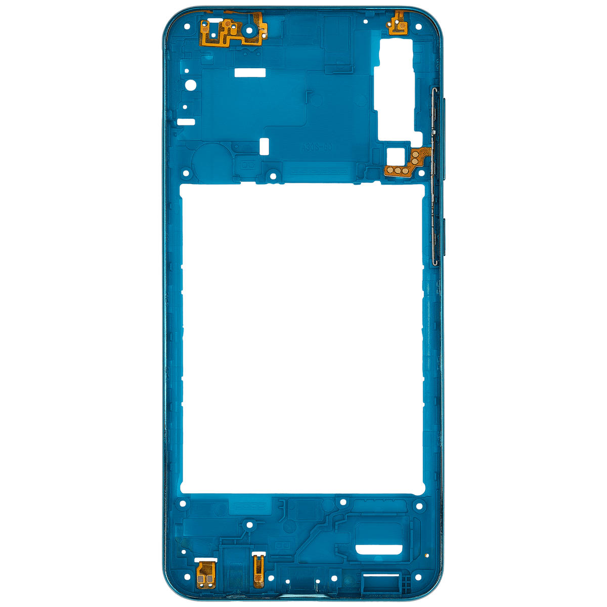 Mid-Frame Housing Compatible For Samsung Galaxy A30s (A307 / 2019) (Vemake) (Prism Crush Green)