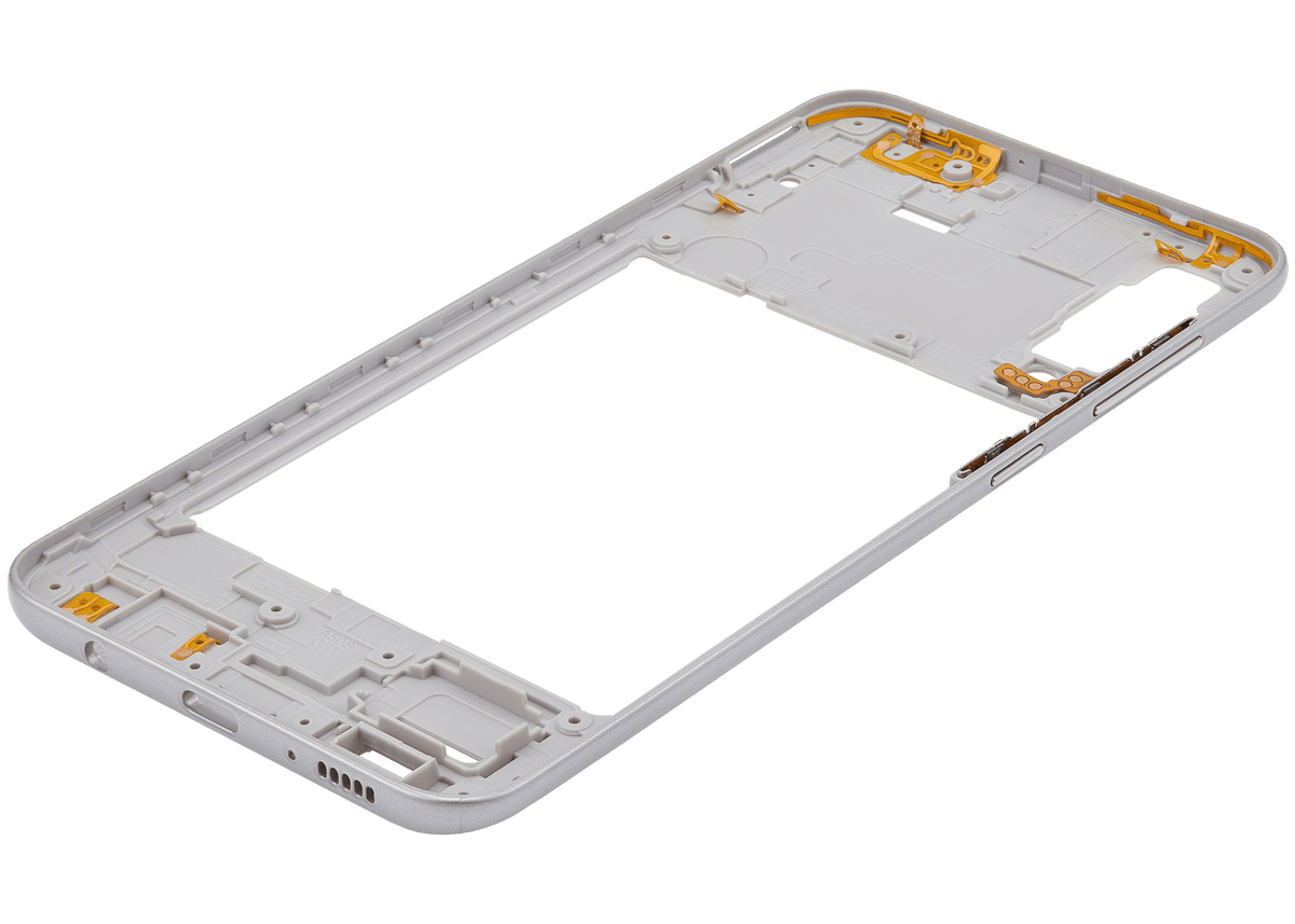 Mid-Frame Housing Compatible For Samsung Galaxy A50s (A507 / 2019) (Aftermarket Plus) (Prism Crush White)