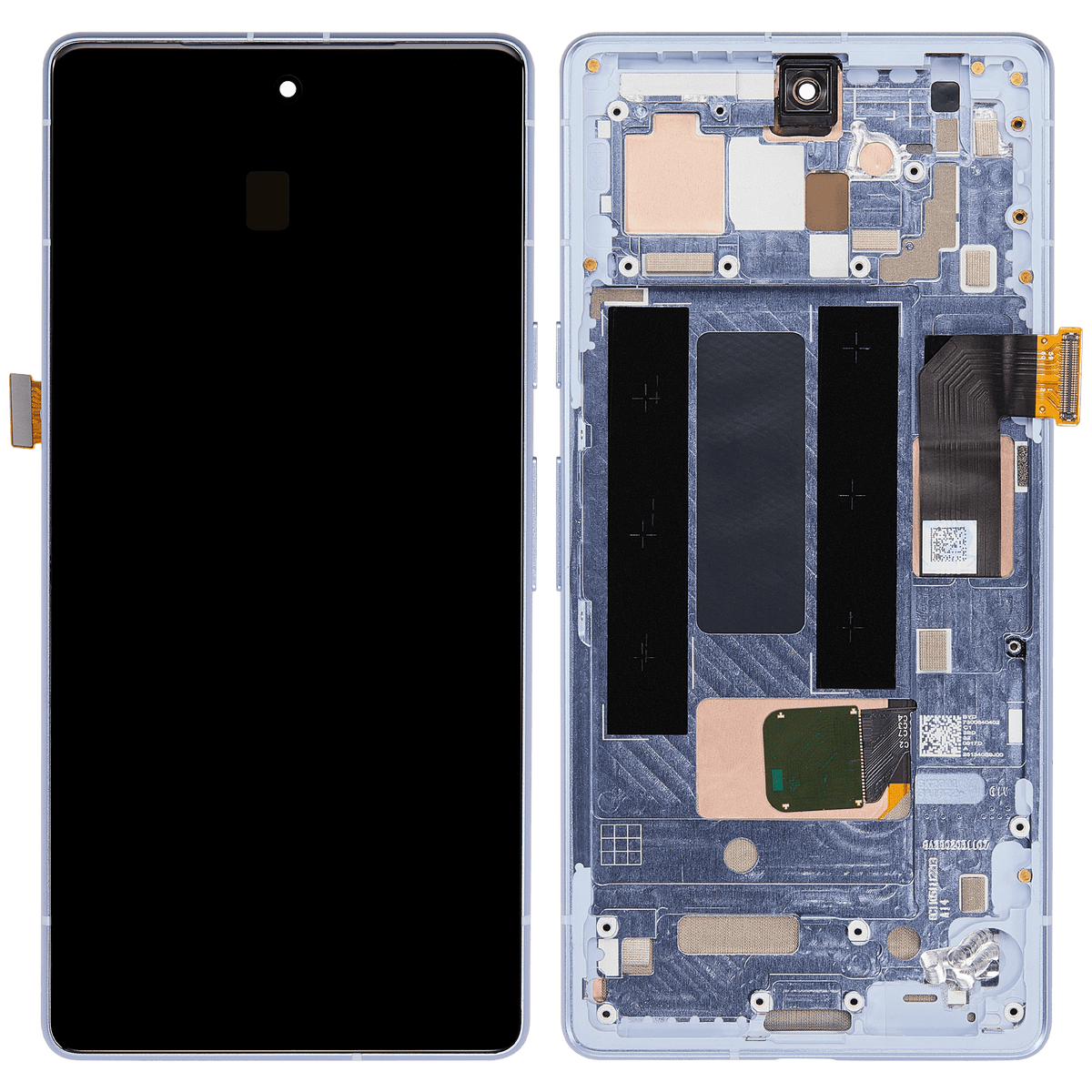 OLED Assembly Replacement With Frame (With Finger Print Scanner) Compatible For Google Pixel 7a 5G (Refurbished) (Sea)