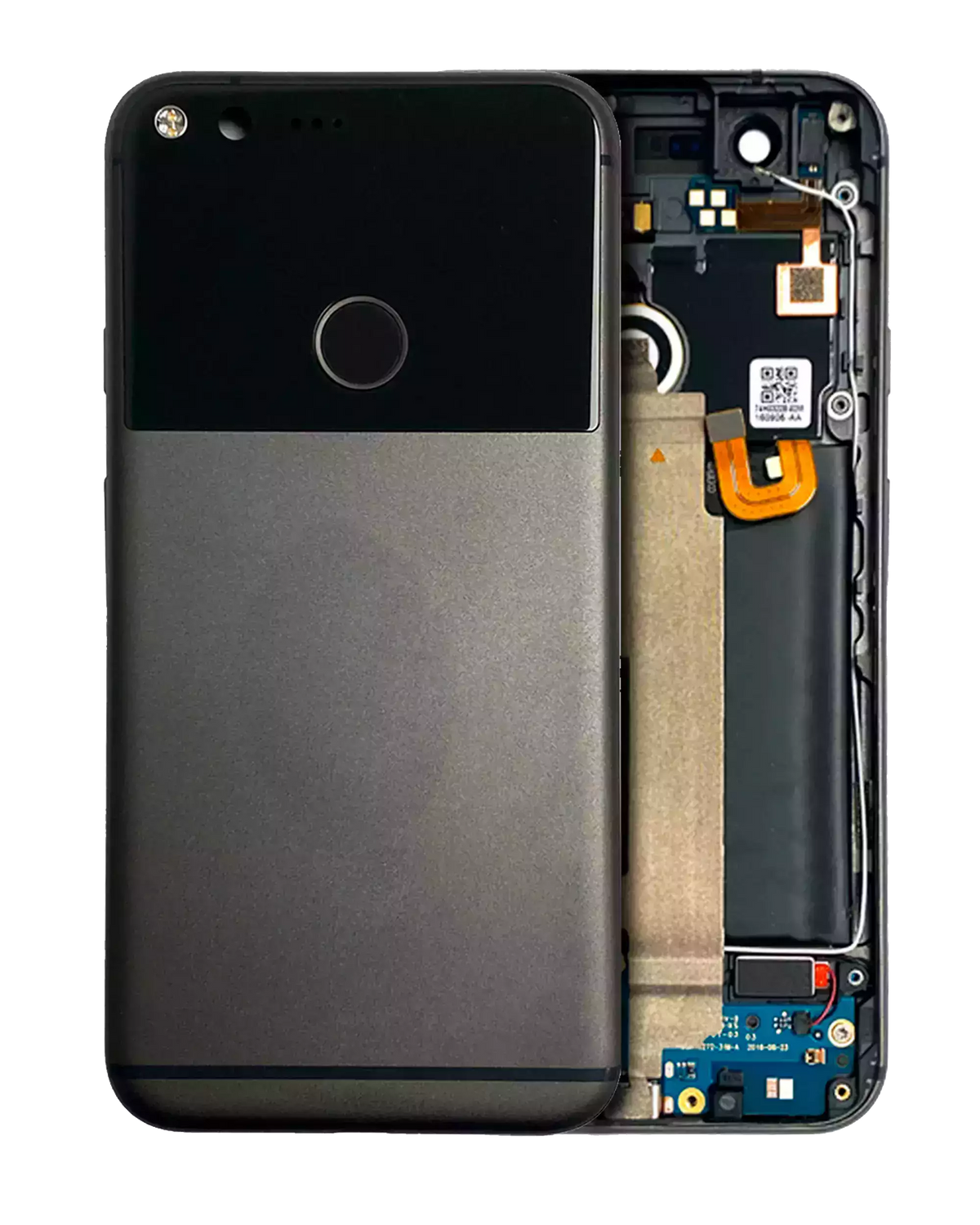 Replacement Back Housing Compatible For Google Pixel XL (Genuine OEM) (Black)