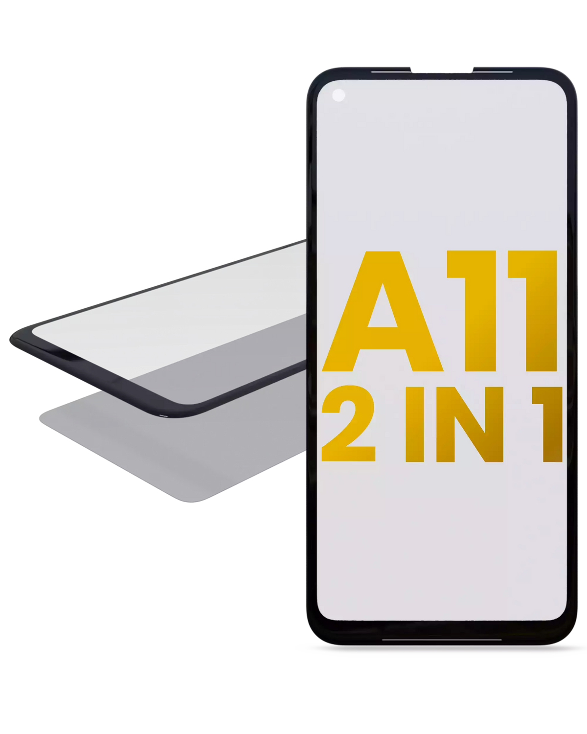 2 in 1 Front Glass With OCA Compatible For Samsung Galaxy A11 (US Version) (A115 / 2020)