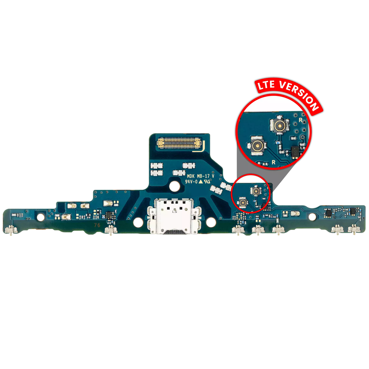 Charging Port Board Compatible For Samsung Galaxy Tab S6 Lite 10.4" (P615) (2020) (LTE Version) (Premium)