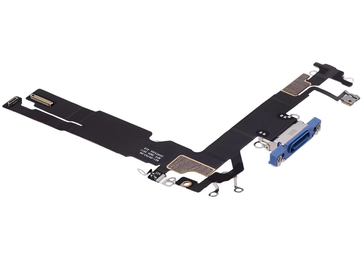 Charging Port Flex Cable Compatible For iPhone 16 (Premium) (Ultramarine)