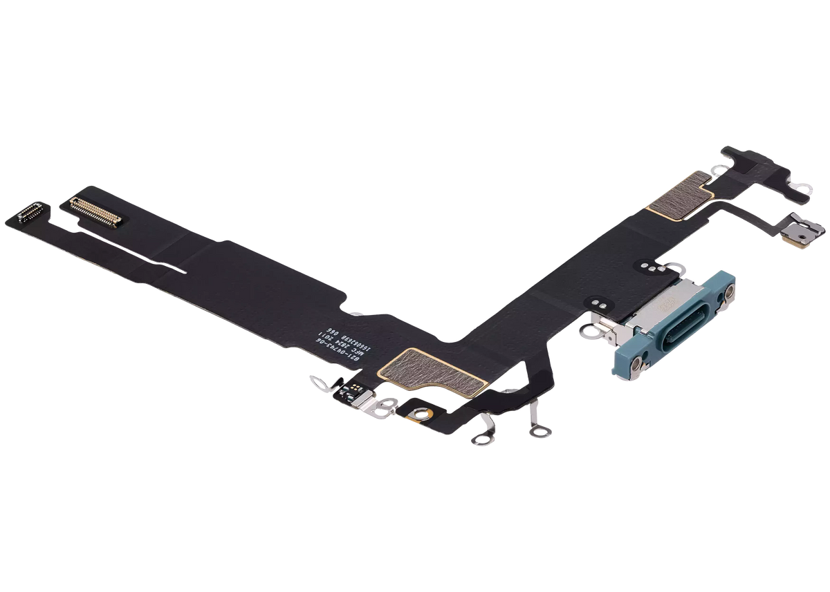 Charging Port Flex Cable Compatible For iPhone 16 (Premium) (Teal)