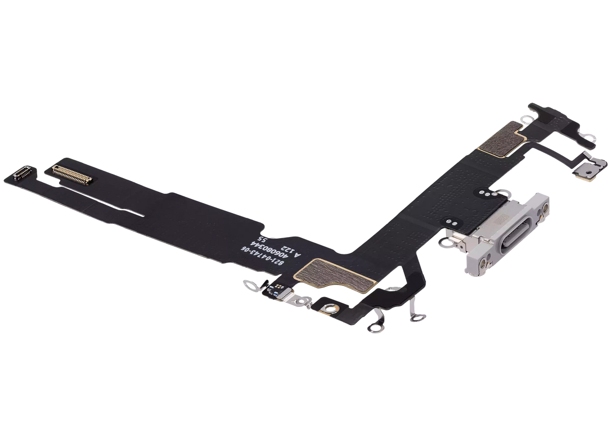Charging Port Flex Cable Compatible For iPhone 16 (Premium) (White)