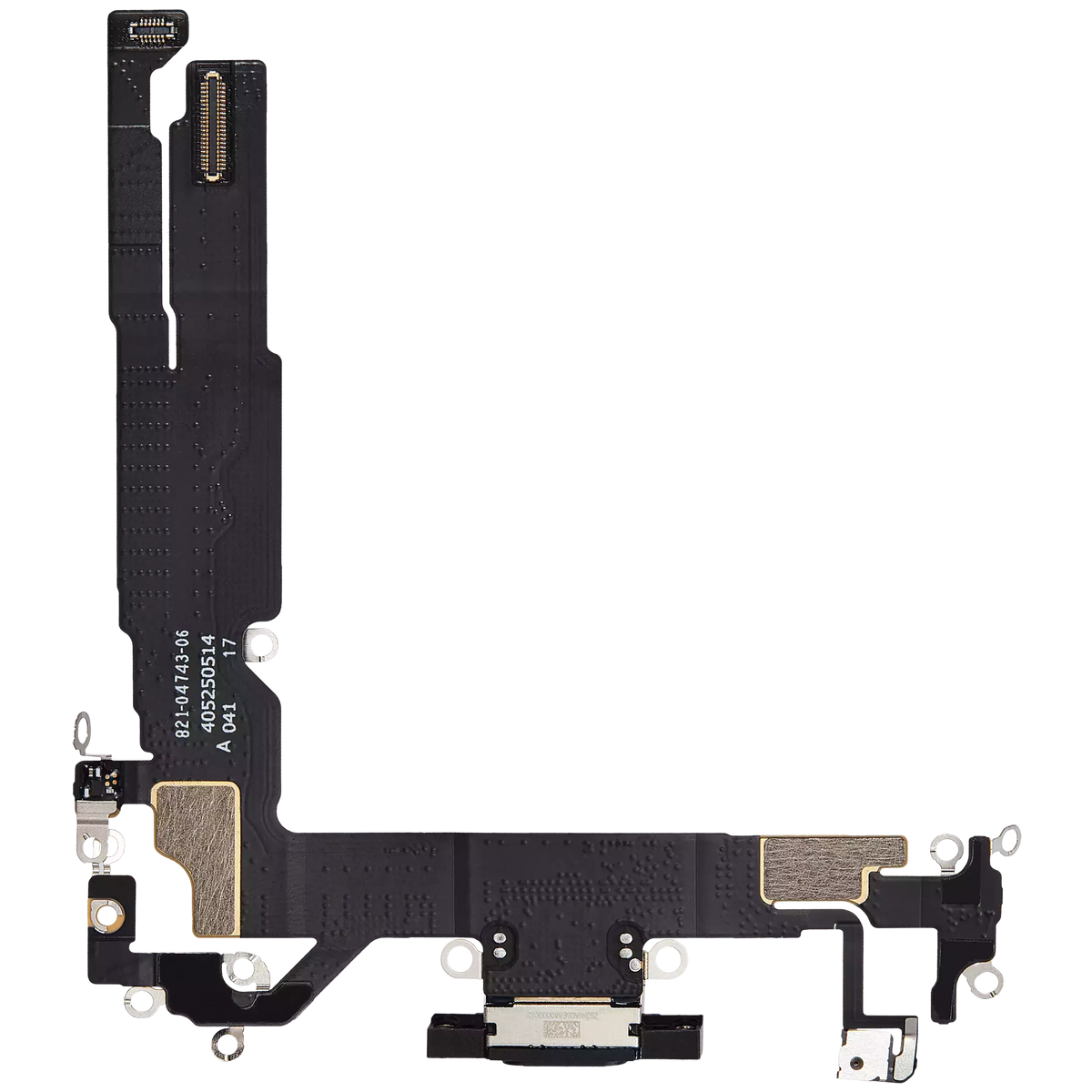 Charging Port Flex Cable Compatible For iPhone 16 (Premium) (Black)